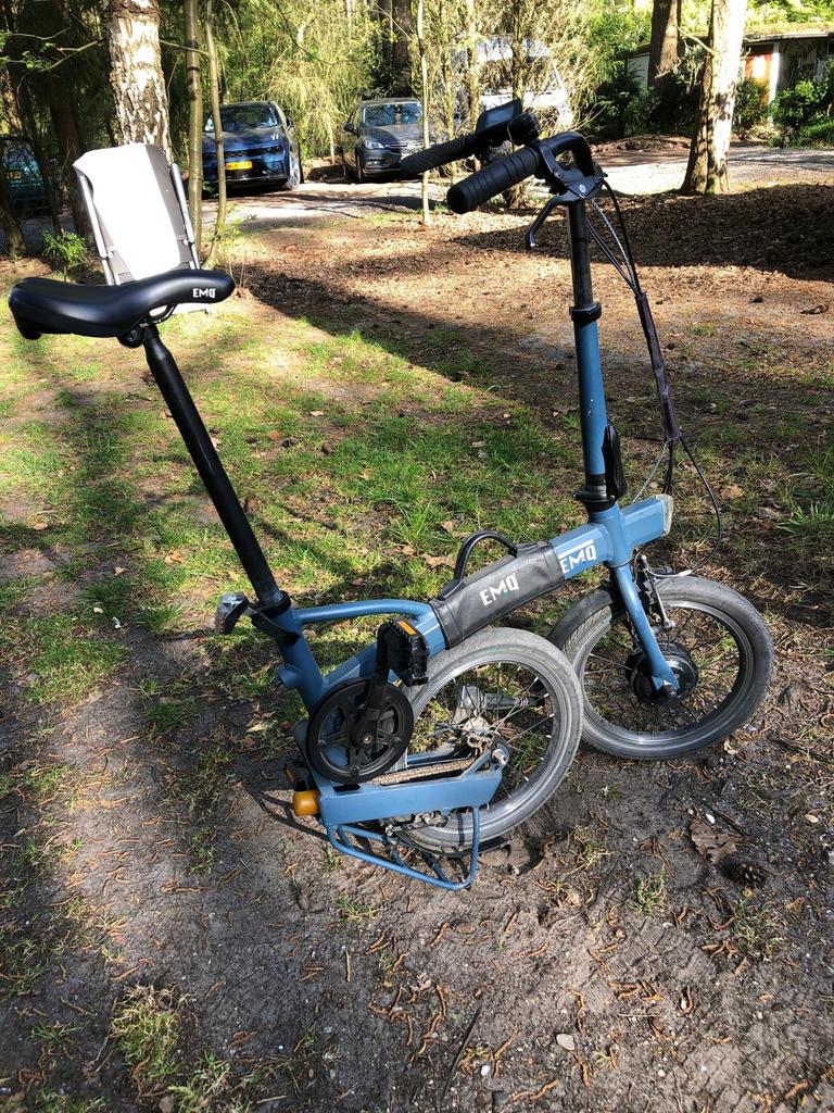 Twee elektrische vouwfietsen te koop, Fietsen en Brommers, Elektrische fietsen, Gebruikt, 47 tot 51 cm, 30 tot 50 km per accu