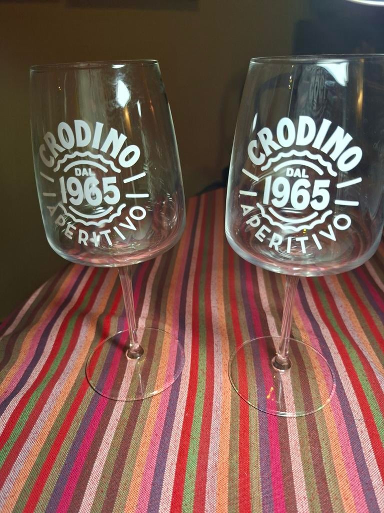 Crodino Aperitivo Glazen (Set van 2), Ophalen, Nieuw