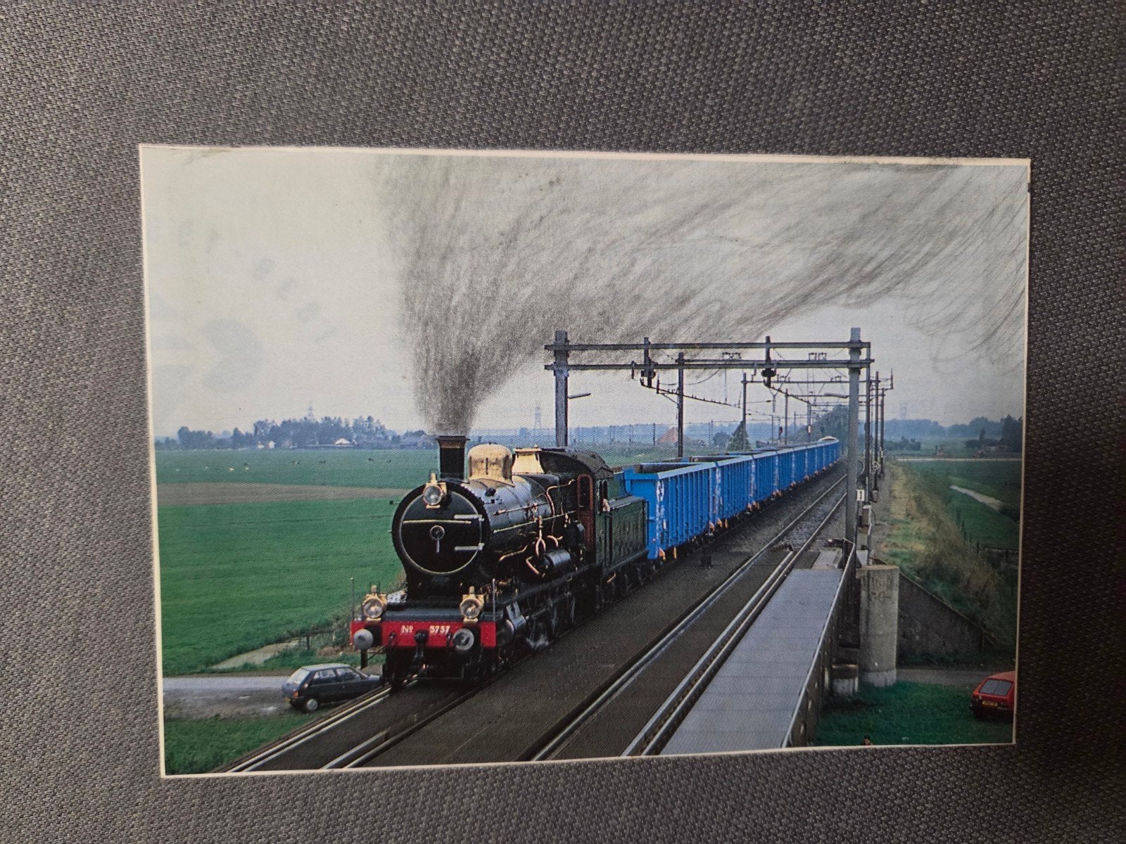 Stoomlocomotief 3737 NS - Historische Foto, Ophalen of Verzenden, Trein