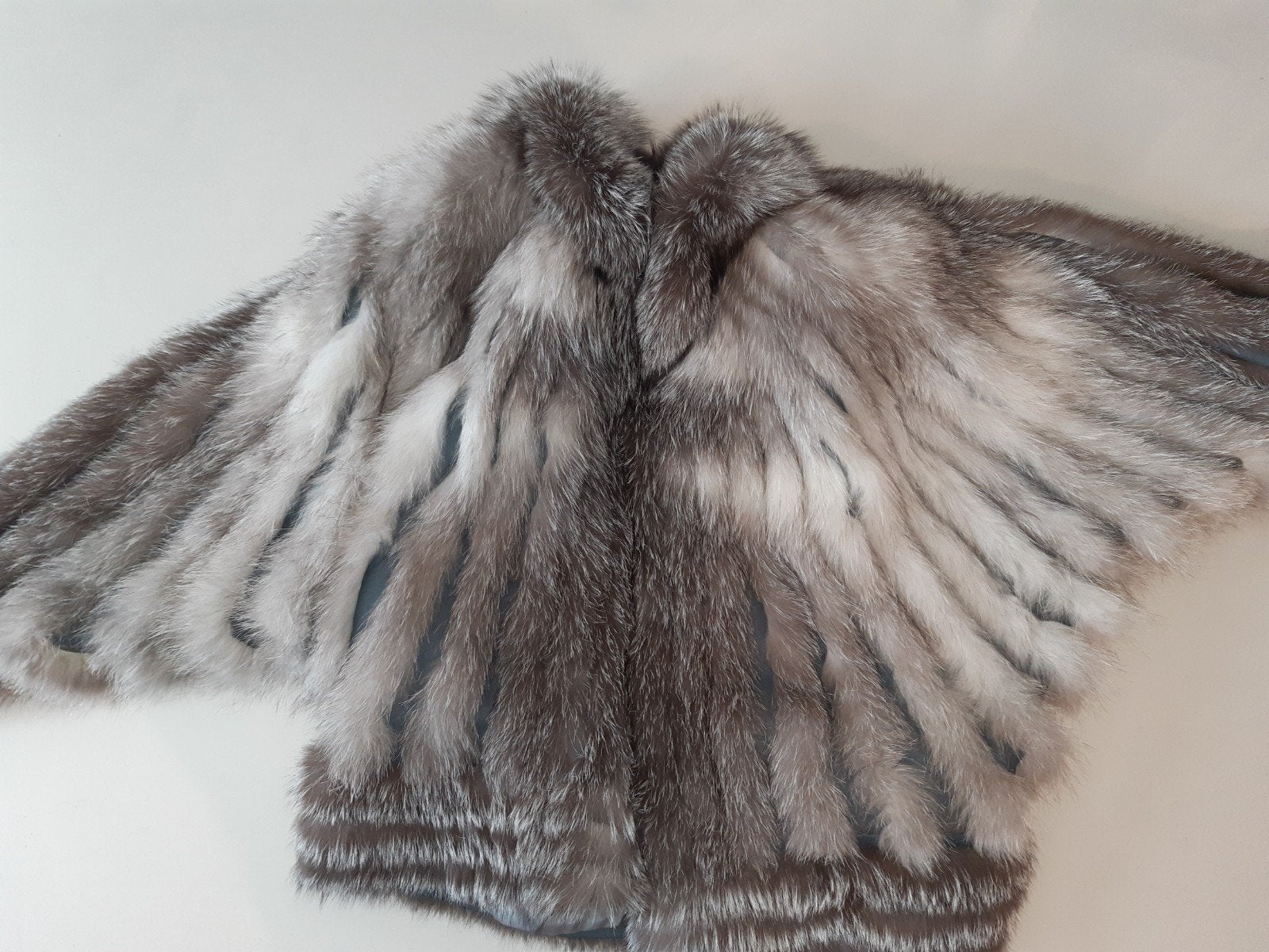 Luxe Zilvervos Bontjasje/Bolero -, Ophalen of Verzenden, Zo goed als nieuw, Maat 38/40 (M), Grijs