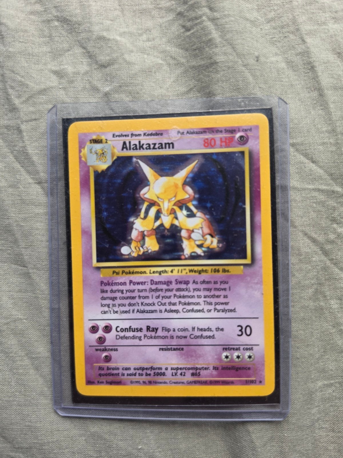 Alakazam Pokémon - Base Set 2, Ophalen of Verzenden, Gebruikt, Losse kaart