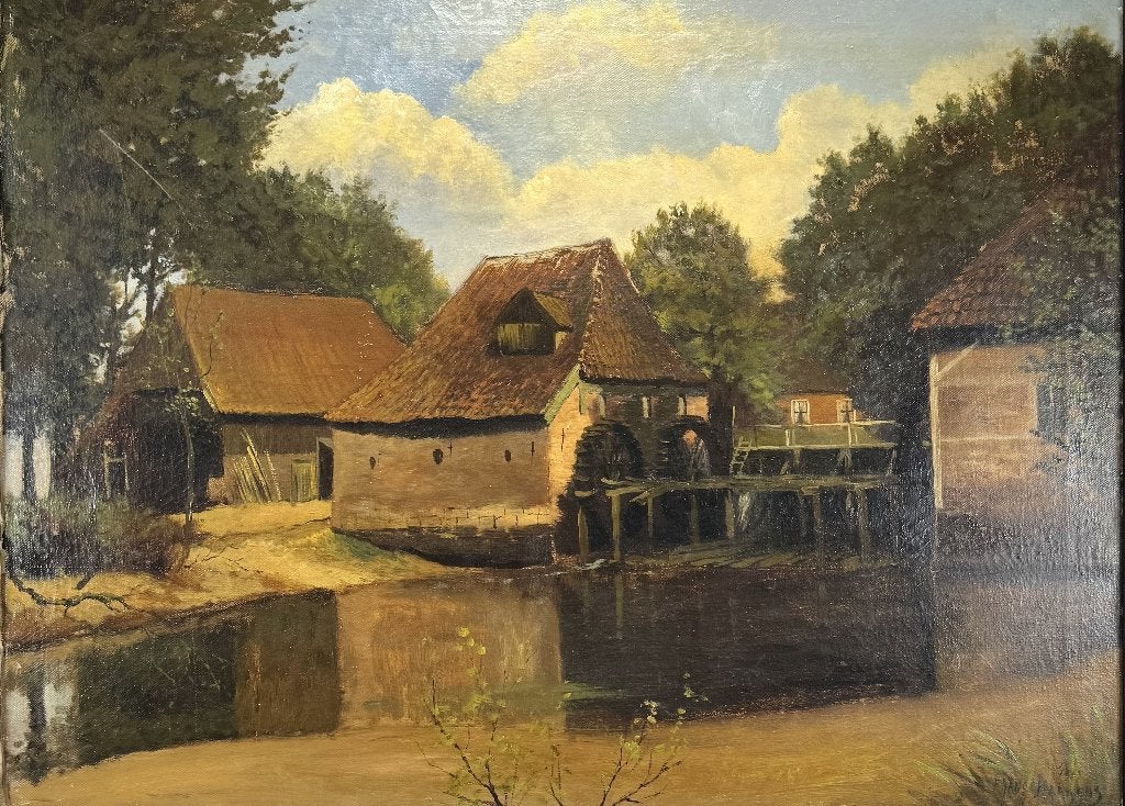 652. Olieverfschilderij, Frans Baaijens, 1943, Ophalen of Verzenden