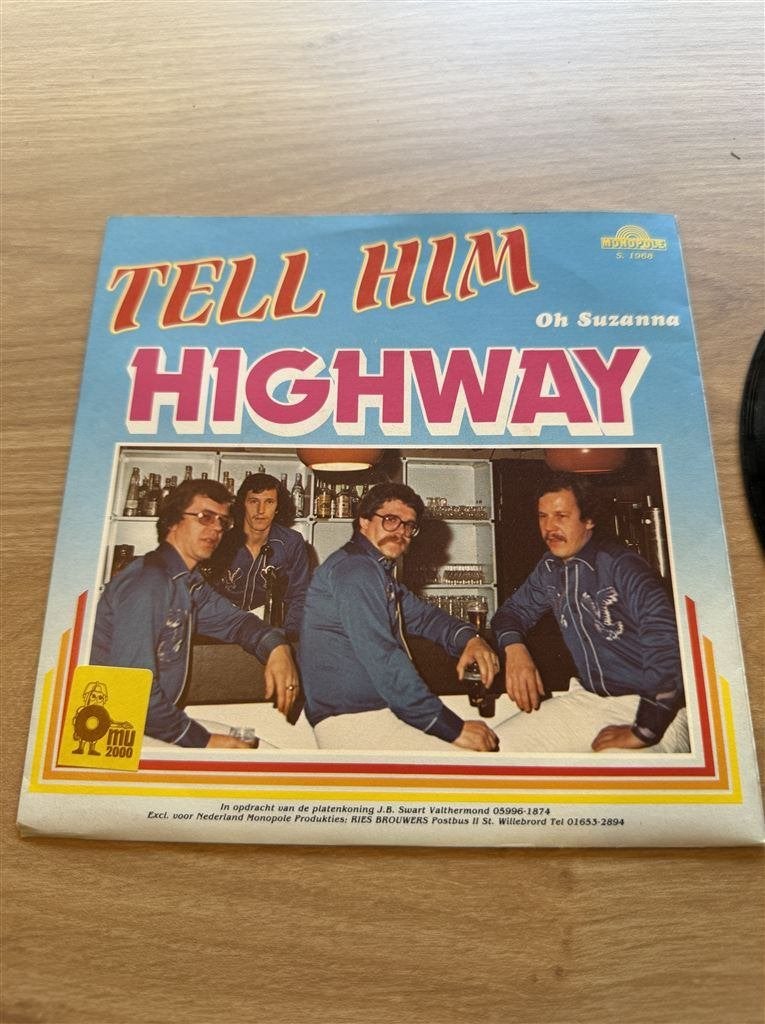Highway - Tell Him, Ophalen of Verzenden, Zo goed als nieuw, Nederlandstalig