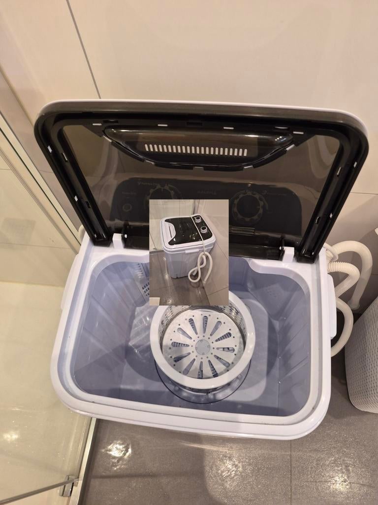 Campeer wasmachine,wit., Ophalen of Verzenden, Minder dan 1200 toeren