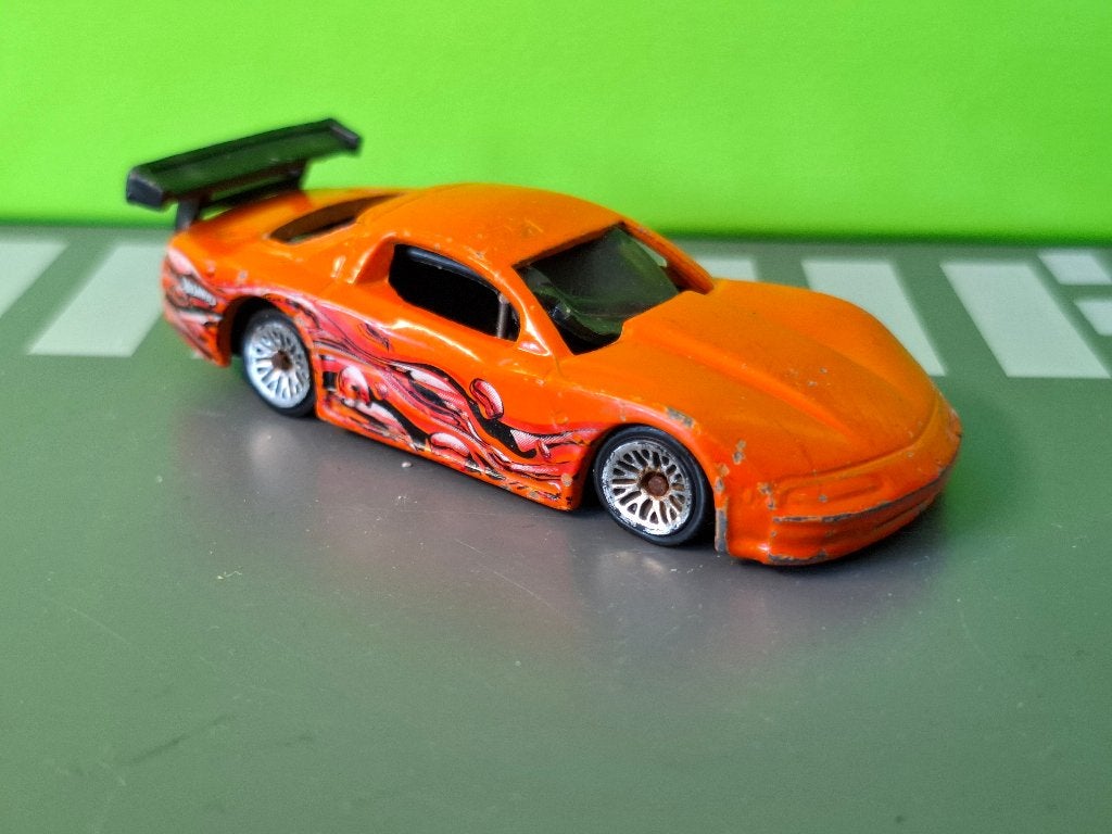 Hotwheels - Oldsmobile Aurora GTS-1 [oranje] 1/64 -, Ophalen of Verzenden, Gebruikt, Auto