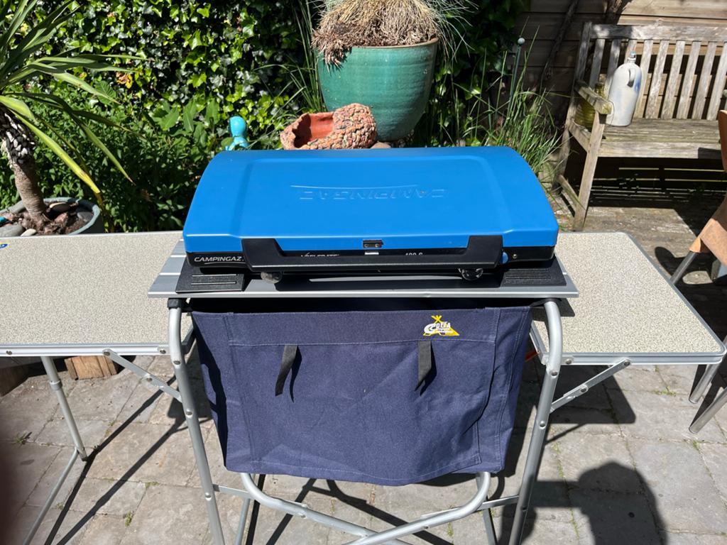 Complete Camping Kookset: Campingaz 400S & DEFA Kooktafel, Caravans en Kamperen, Ophalen, Gebruikt