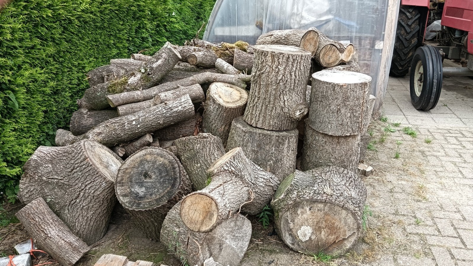 Eiken haardhout, Minder dan 3 m³, Ophalen