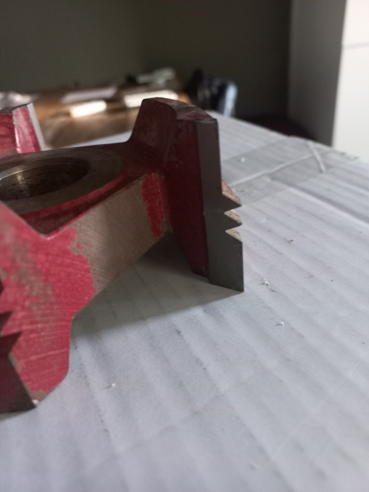 Gebruikte verlijmfrees 120x50x30 met 3 cm asgat, Ophalen of Verzenden