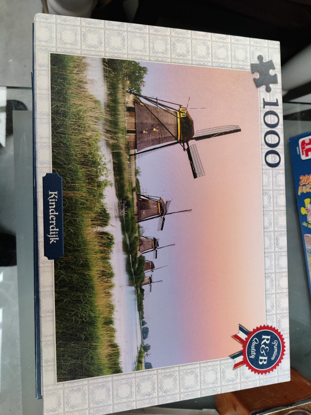 Legpuzzel Kinderdijk 1000 stukjes R&B Quality, Ophalen of Verzenden, 500 t/m 1500 stukjes, Gebruikt, Legpuzzel