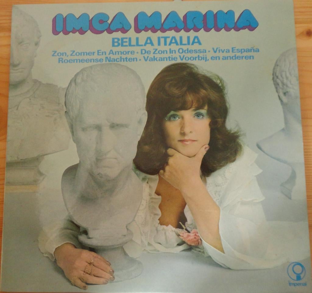 Imca Marina -Bella Italia (LP, Cd's en Dvd's, Vinyl | Nederlandstalig, Ophalen of Verzenden, Gebruikt, 12 inch, Levenslied of Smartlap