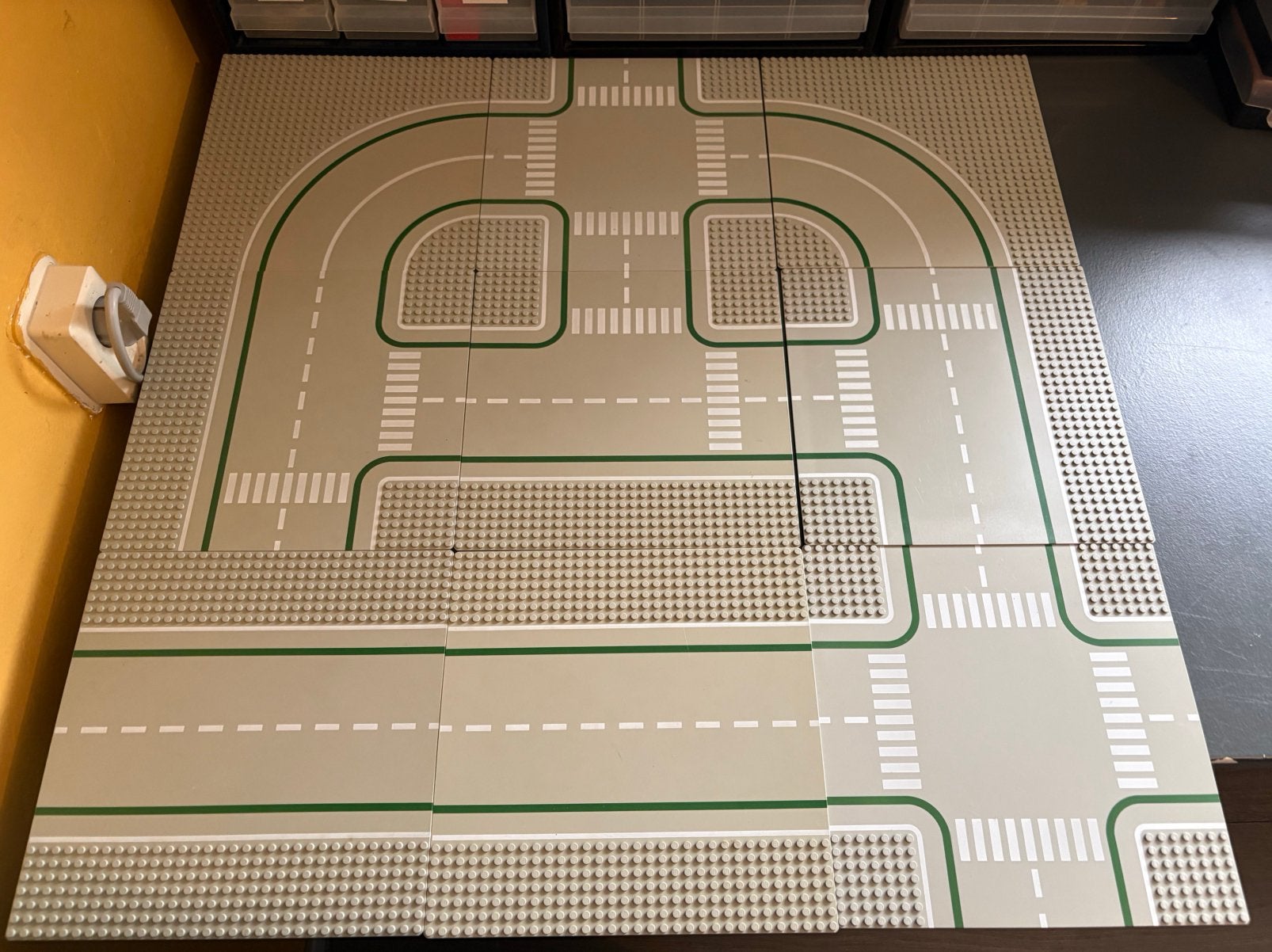 Partij lego wegenplaten grondplaten, Lego, Lego, Verzenden, Zo goed als nieuw