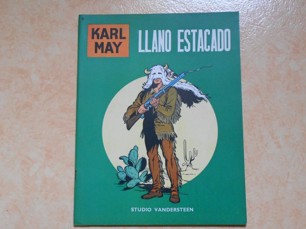 Karl May 6 Llano Estacado 1964 1 ste druk., Willy Vandersteen, Eén stripboek, Ophalen of Verzenden, Zo goed als nieuw
