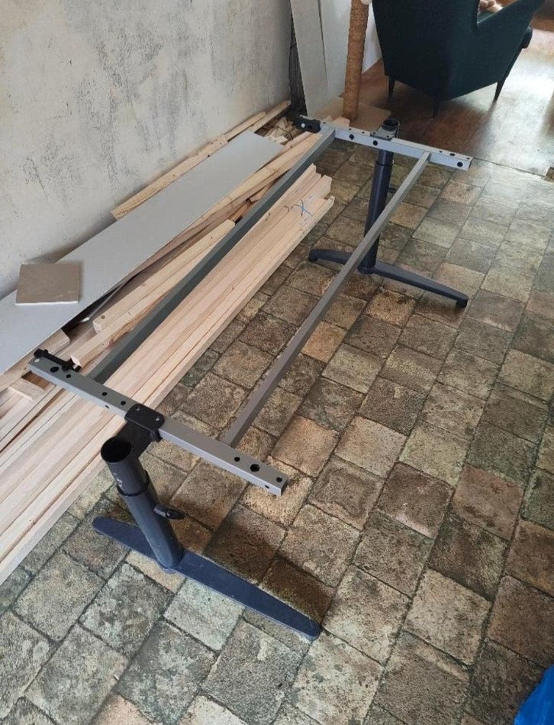 Bureau onderstel, Ophalen, Gebruikt