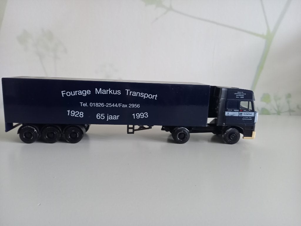 Daf 3600 ati met oplegger, Ophalen of Verzenden, Zo goed als nieuw, Bus of Vrachtwagen, Lion Toys