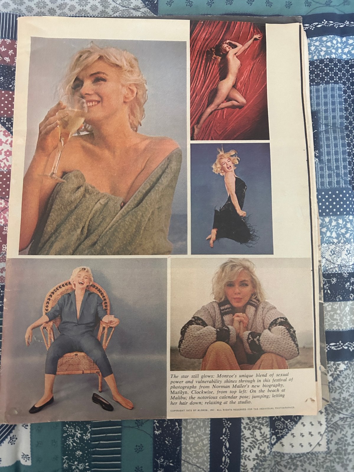 Marilyn Monroe Magazine Artikel - Zeldzaam uit 1972, Ophalen of Verzenden, 1960 tot 1980, Buitenland, Knipsel(s)