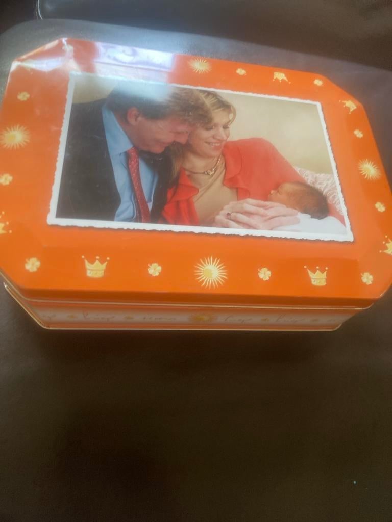 Verkade blik Amalia geboorte 2003, Ophalen of Verzenden, Gebruikt, Nederland, Overige typen