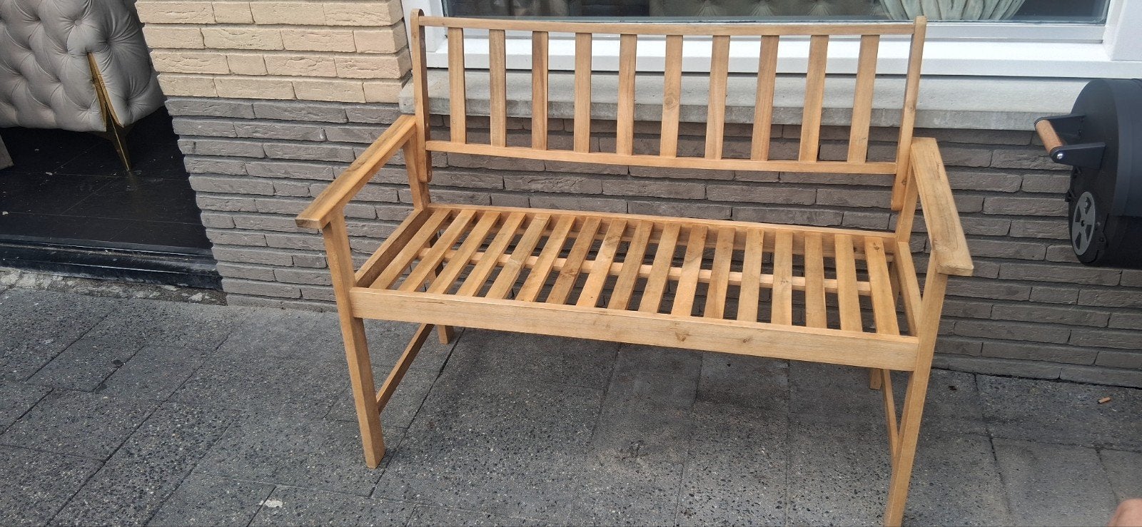 Houten tuinbank, Ophalen, Nieuw, Hout