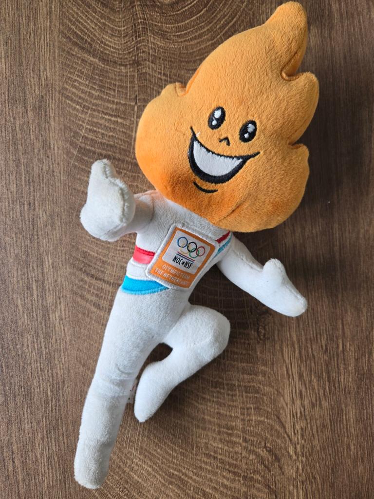 Knuffel mascotte Olympische Spelen, Ophalen of Verzenden, Zo goed als nieuw