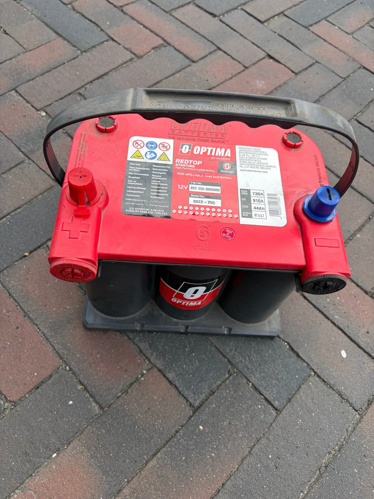 Optima Redtop Accu - 1 week gebruikt, 100% in orde, Watersport en Boten, Ophalen, Zo goed als nieuw, Motor en Techniek
