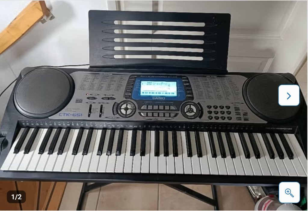 Te koop: goed werkende Casio CTK-651 Keyboard, Muziek en Instrumenten, Ophalen, Casio, Aanslaggevoelig, 61 toetsen