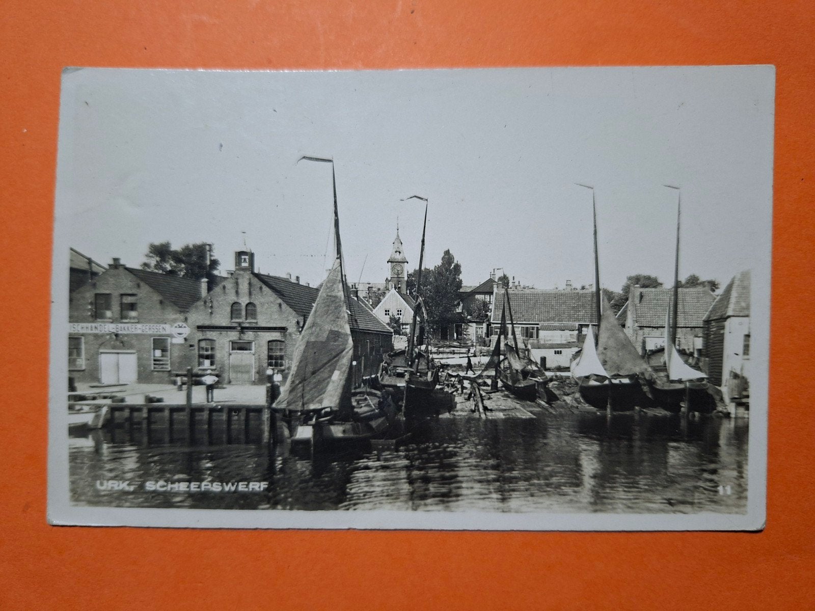 Urk Scheepswerf DI-06, Verzamelen, Ansichtkaarten | Nederland, Ophalen of Verzenden, Voor 1920, Flevoland
