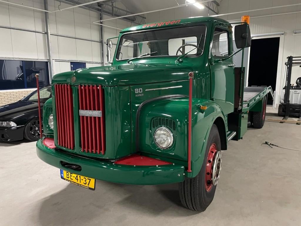 Scania Vabis L80 S Torpedo 1969 Oldtimer Oprijwagen, Auto's, 202 pk, Achterwielaandrijving, Zwart, Scania