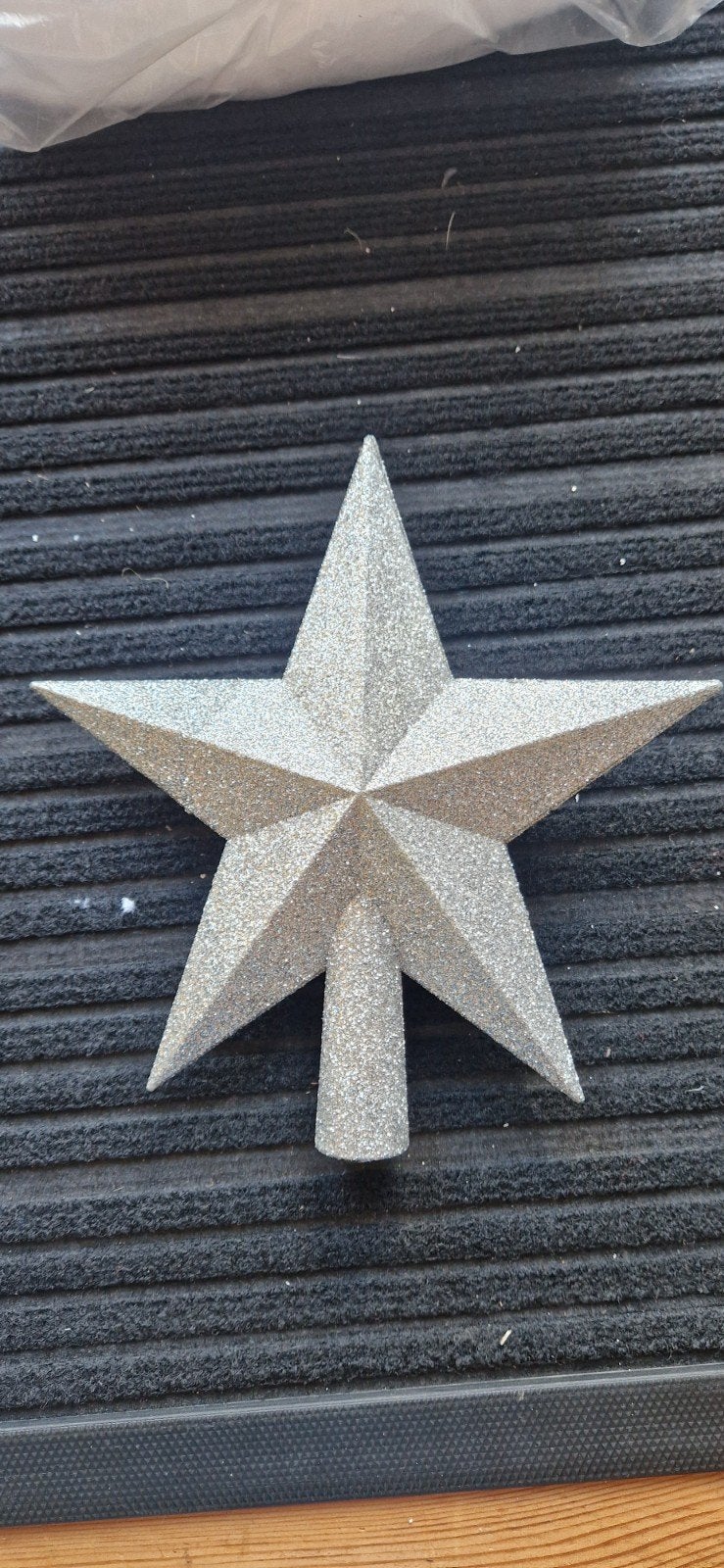 zilveren kerstster piek, Diversen, Kerst, Ophalen of Verzenden