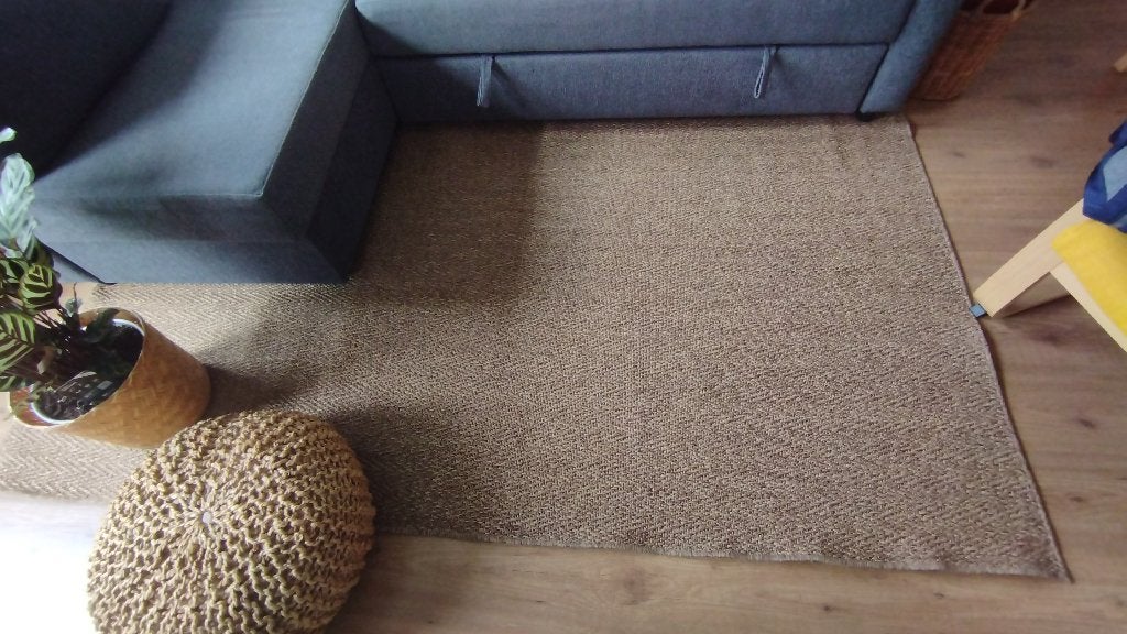 Geweven tapijt, Ophalen, Bruin, 150 tot 200 cm, 200 cm of meer