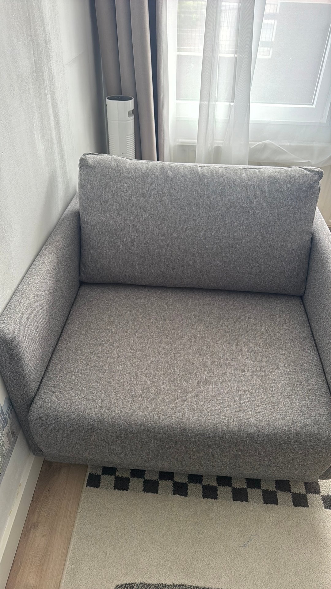 Eenpersoons slaapbank, Ophalen, Eenpersoons, Zo goed als nieuw, 80 cm