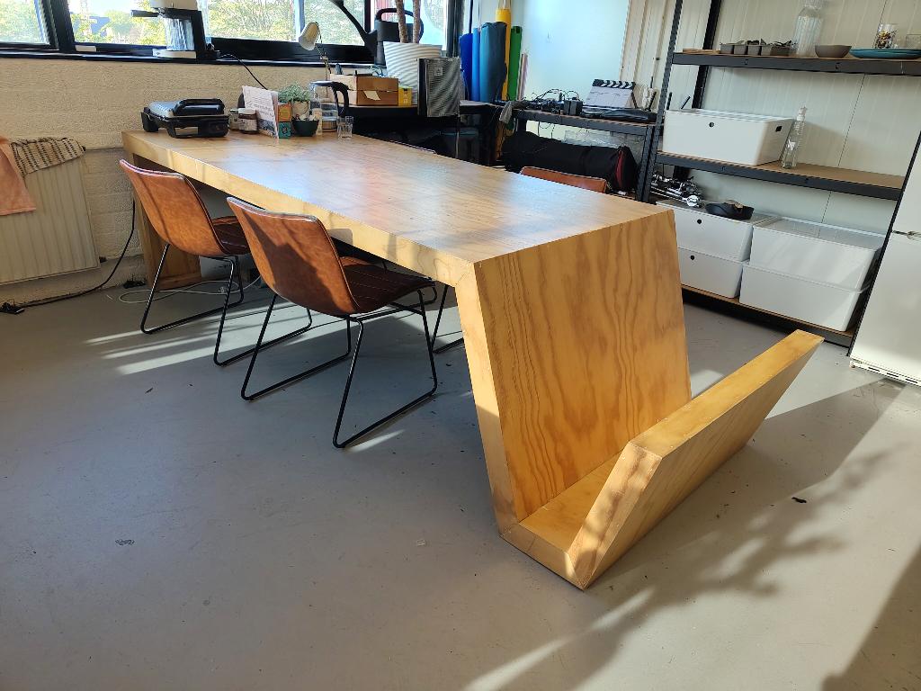 Eet tafel, Huis en Inrichting, Tafels | Eettafels, Ophalen, Gebruikt, 200 cm of meer, 50 tot 100 cm
