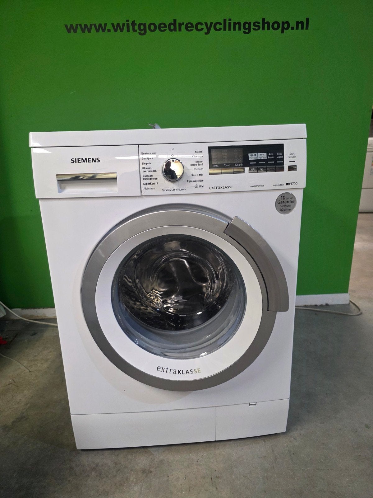 Siemens iQ700 ExtraKlasse VarioPerfect 8kg 1600rpm, Witgoed en Apparatuur, Ophalen, Info@siemens.com, 8 tot 10 kg, Refurbished