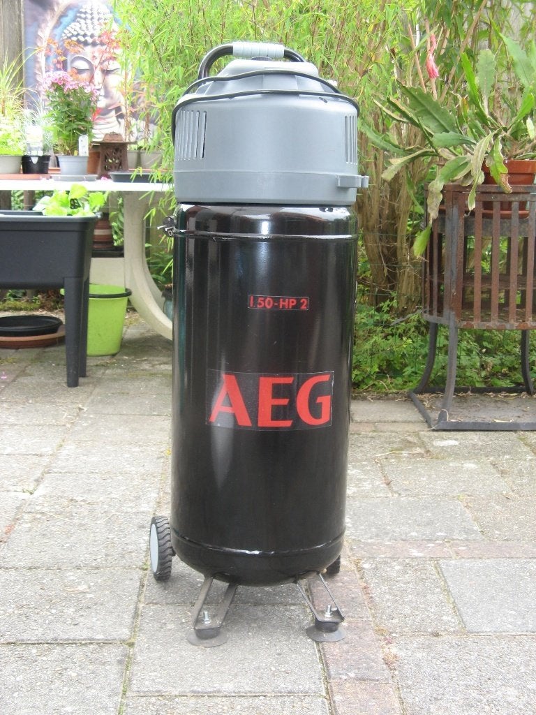AEG Compressor, Doe-het-zelf en Verbouw, Compressors, Gebruikt, 6 tot 10 bar, 25 tot 100 liter, 200 tot 400 liter/min, Mobiel