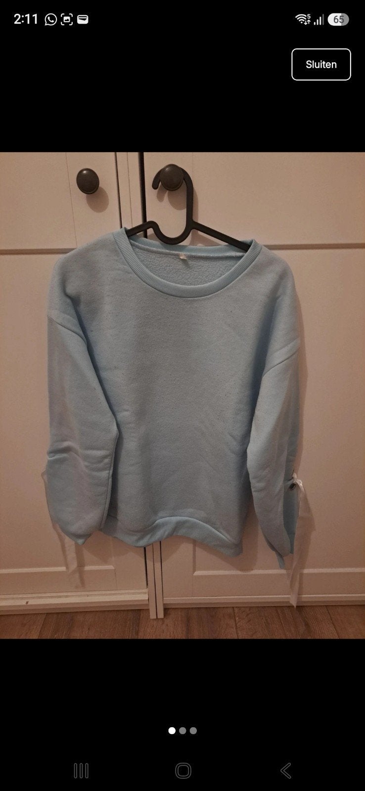 Blauwe trui x Shein, Kleding | Dames, Truien en Vesten, Maat 38/40 (M), Blauw, Ophalen of Verzenden, Zo goed als nieuw
