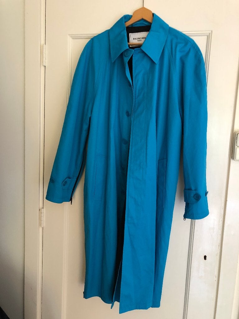 NIEUW Balenciaga prachtige gabardine trenchcoat Fr mt 40, Maat 38/40 (M), Balenciaga, Nieuw, Verzenden