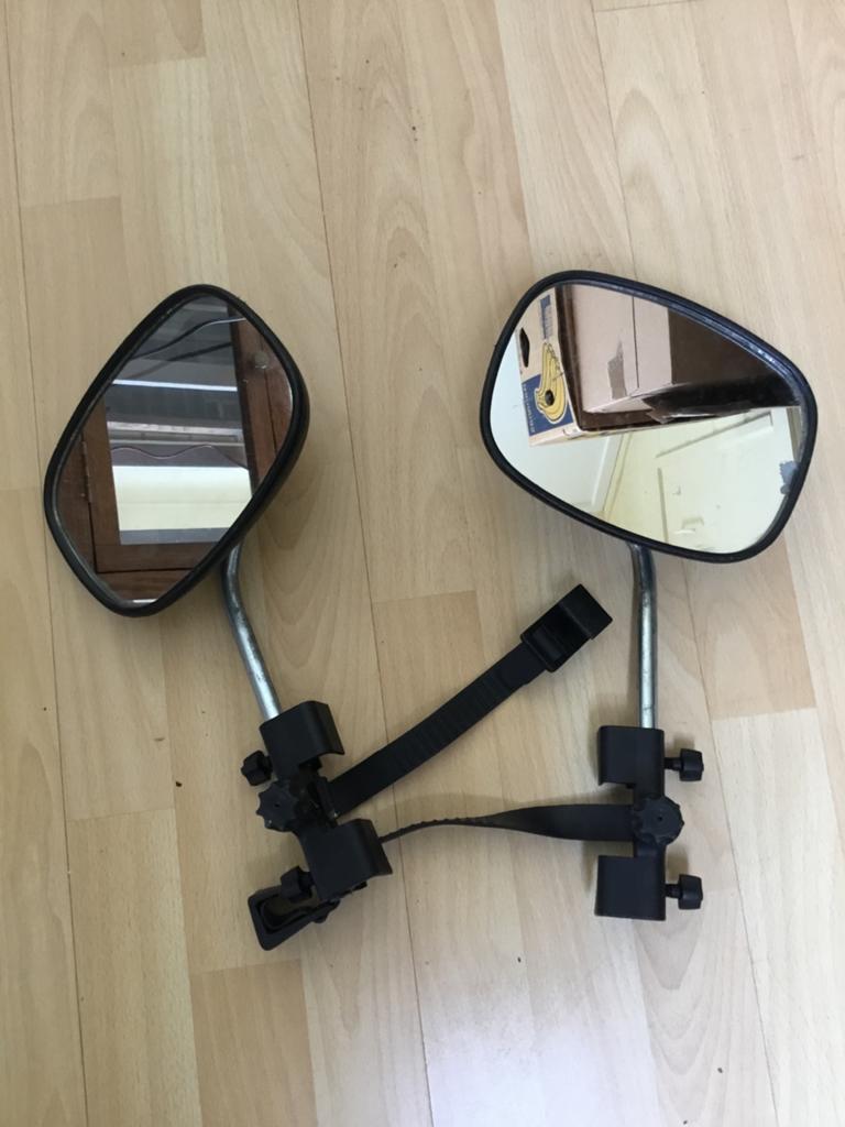 Auto caravanspiegels set, Ophalen of Verzenden, Gebruikt