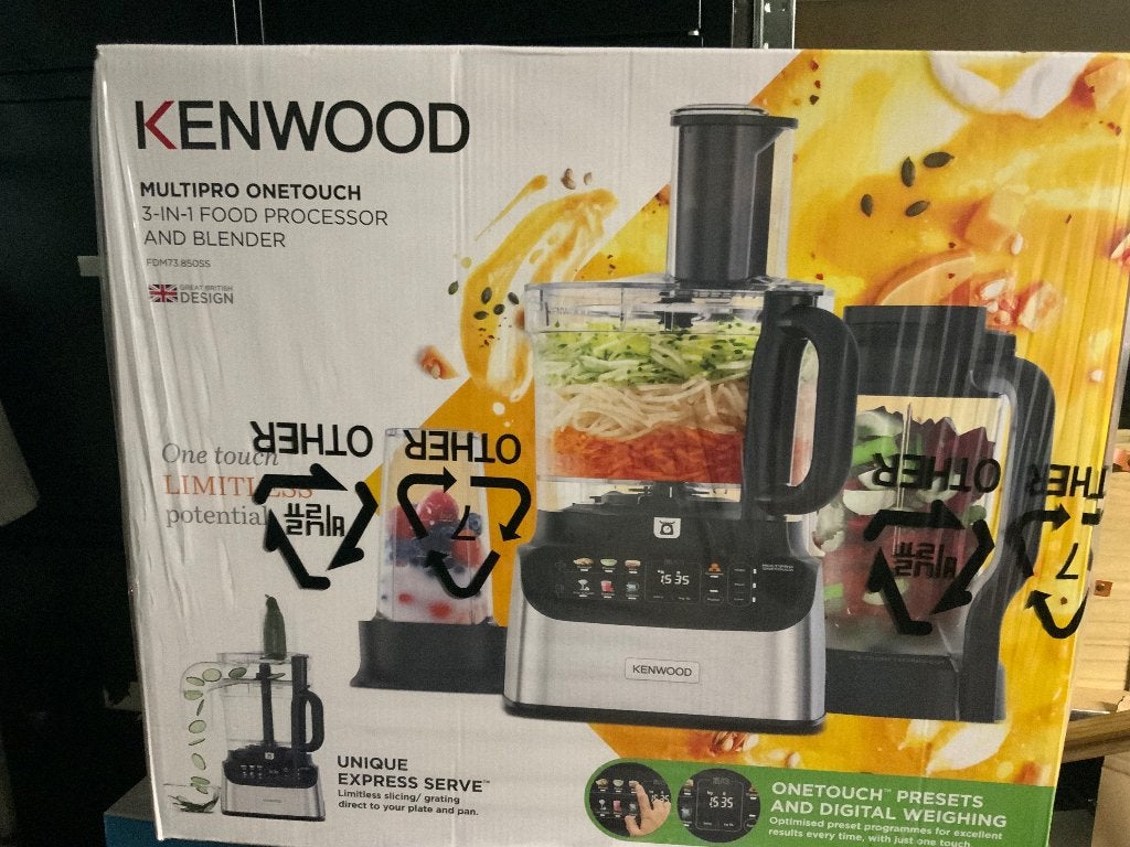 Kenwood MultiPro OneTouch FDM73.850SS, 4 liter of meer, Ophalen, Nieuw, 3 snelheden of meer
