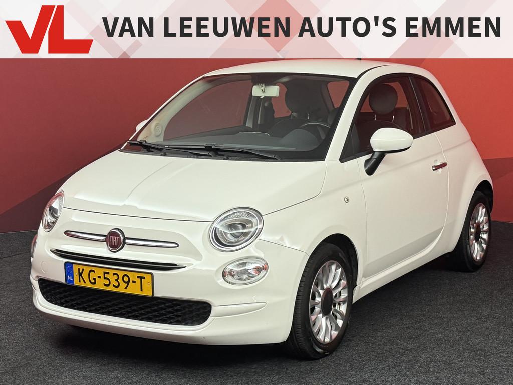 Fiat 500 0.9 TwinAir Turbo Popstar | Automaat | Nap! | Airco, Auto's, Fiat, Stof, Gebruikt, Wit, Origineel Nederlands