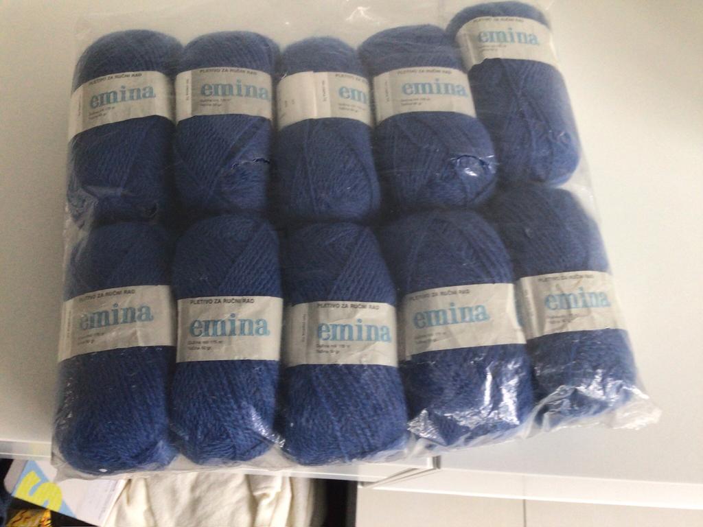 Blauwe garen, Ophalen of Verzenden, Zo goed als nieuw, Breien of Haken, Wol of Garen