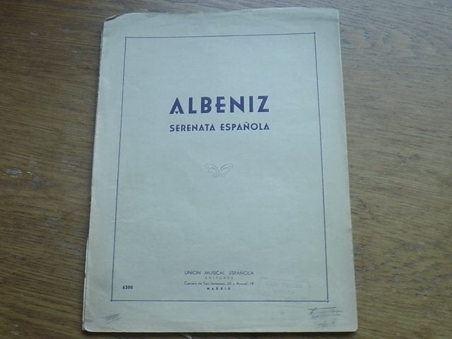 Albeniz - serenata espanola - voor piano, Gebruikt, Klassiek, Ophalen of Verzenden, Artiest of Componist