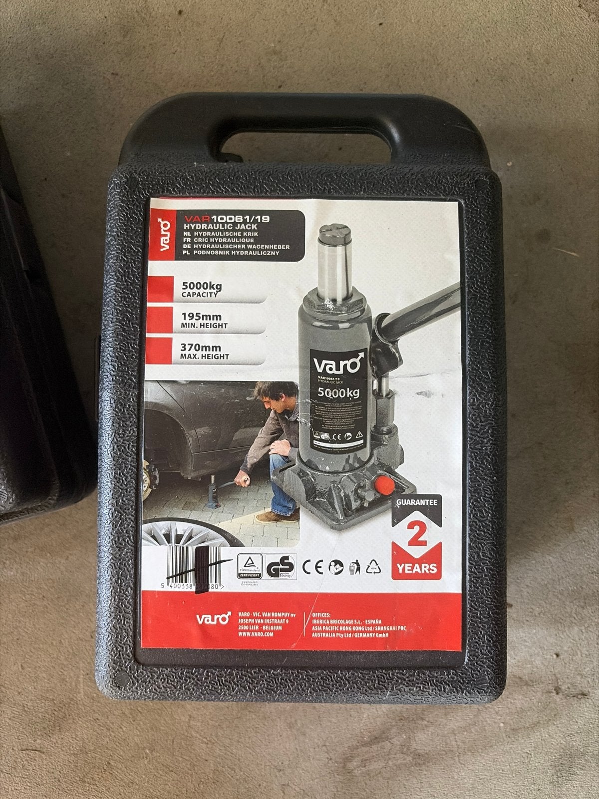 2x Varo Hydraulische Krik 5000 kg - Nieuw in doos, Auto diversen, Krikken, Ophalen, Nieuw, Hydraulisch, Potkrik