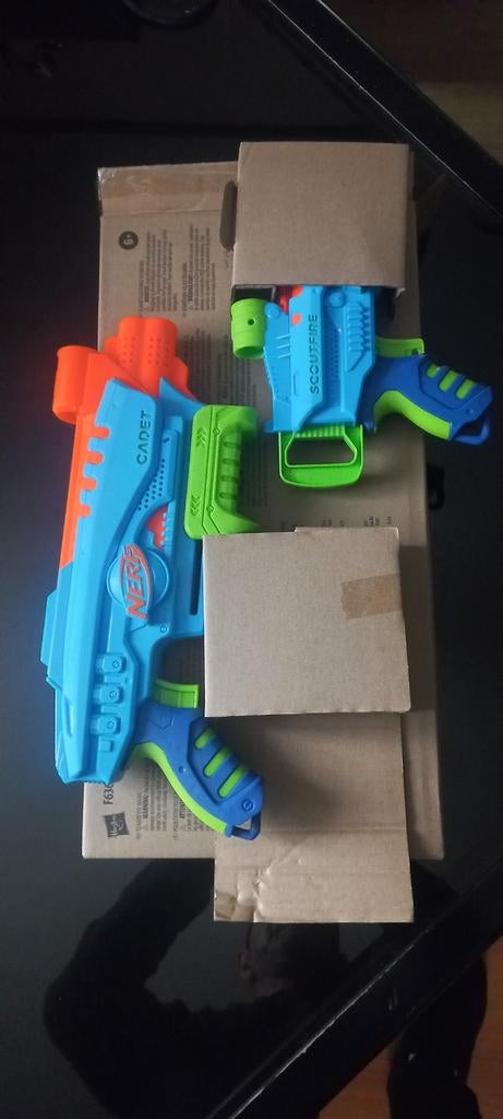 2x Nerf Cadet en Scoutfire Blasters -  nieuw in doos, Ophalen of Verzenden, Nieuw, Jongen of Meisje