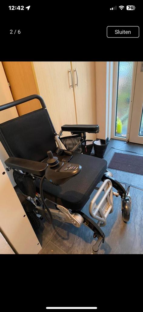 Inklapbaar nieuwe elektrische rolstoel, Diversen, Ophalen of Verzenden, Inklapbaar, Zo goed als nieuw, Elektrische rolstoel