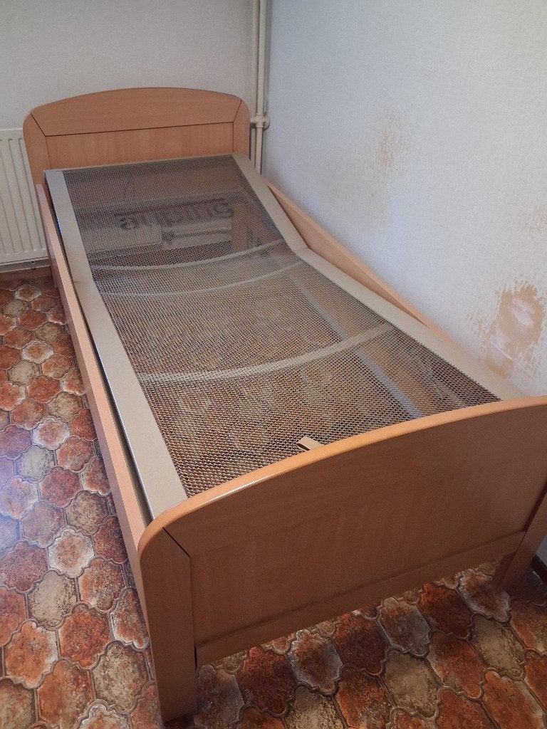 Auping seniorenbed, 90x200, Ophalen, 90 cm, 200 cm, Hout