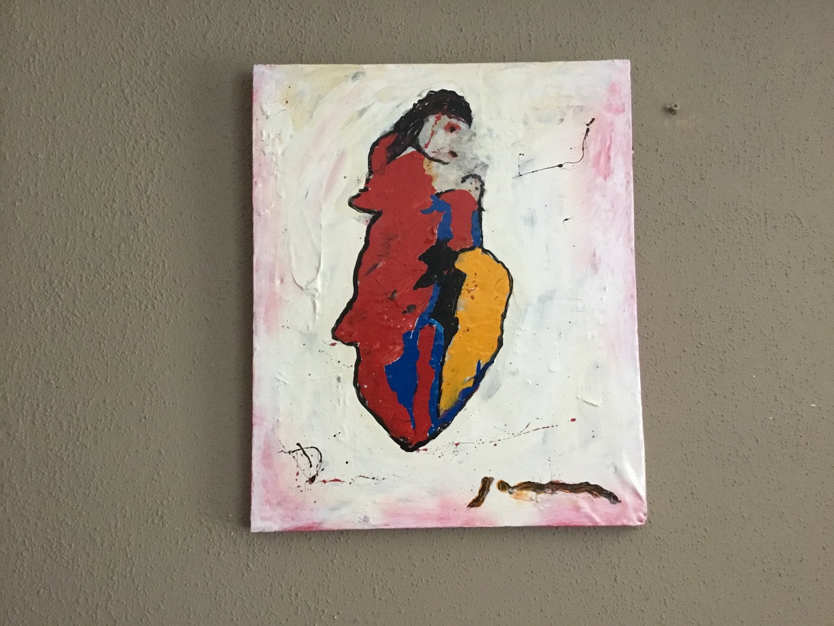 Schilderij op doek moeder met kind, Ophalen