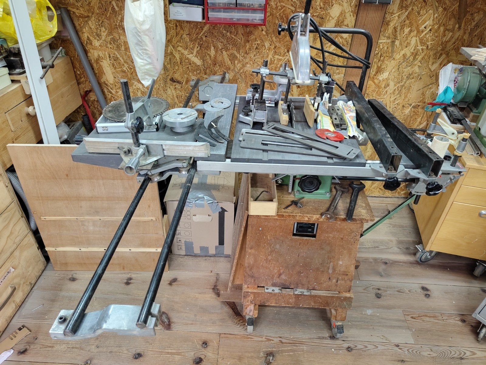 Inca Major zaagtafel inclusief roltafel en veel hulpstukken, Ophalen, Gebruikt, Cirkelzaag, 70 mm of meer