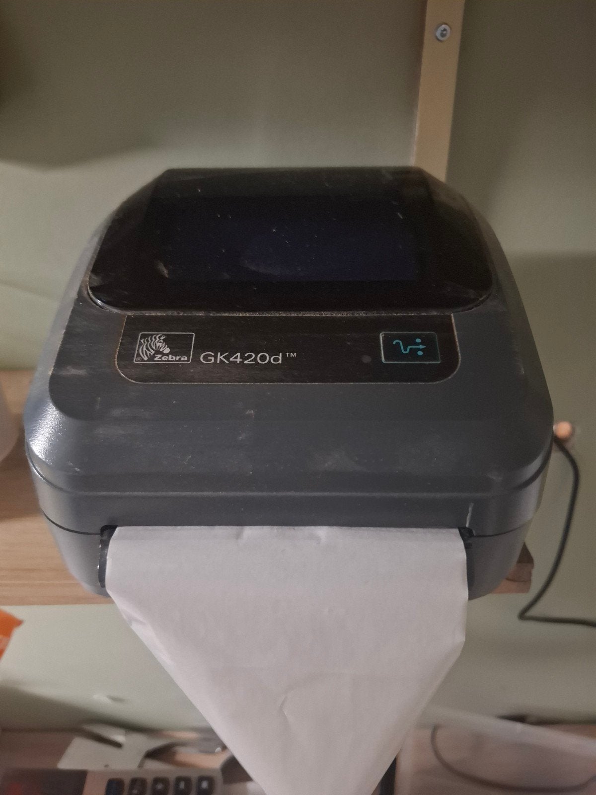 Zebra GK420d labelprinter met blanco etiketten, Ophalen of Verzenden, Gebruikt, Etiket, Zebra