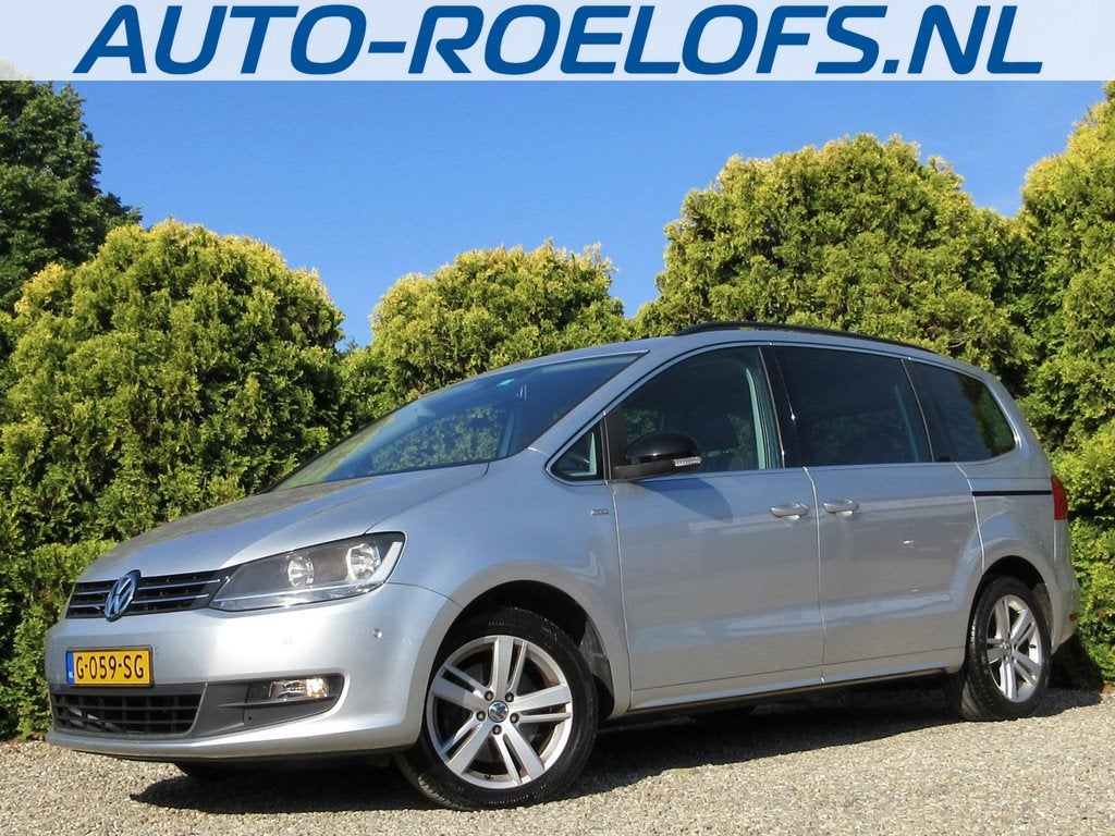Volkswagen Sharan 1.4 TSI Highline * 7-persoons * Trekhaak *, Auto's, Volkswagen, Voorwielaandrijving, Euro 5, Stof, Zwart