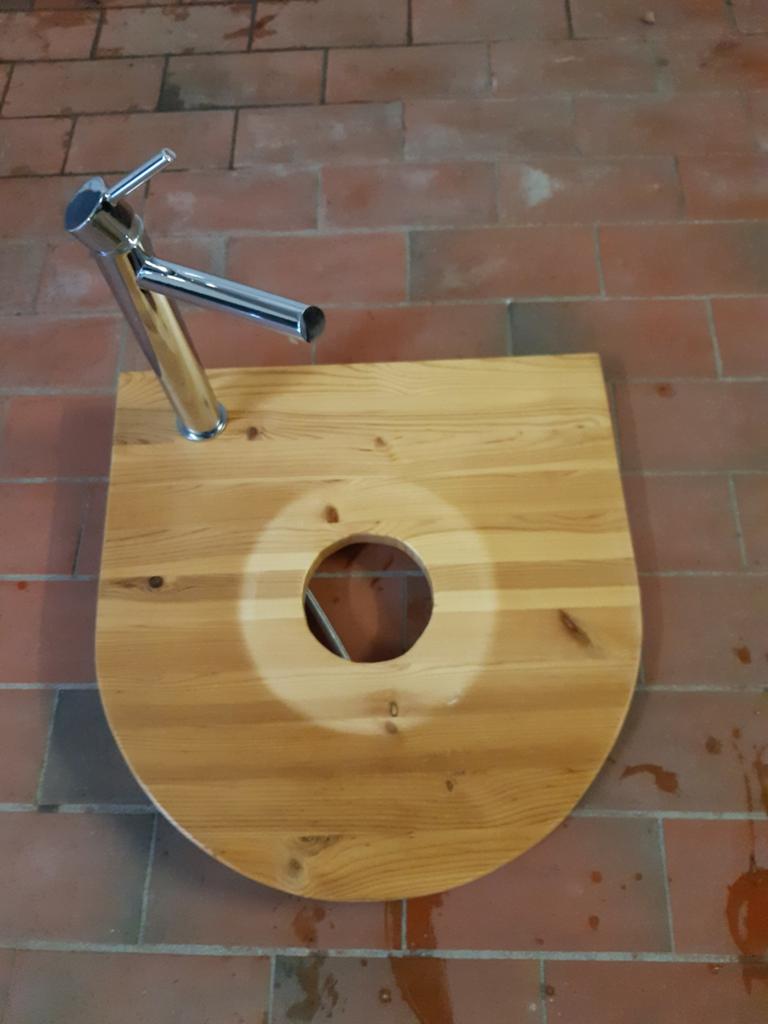 Kraan met wastafelplank, Ophalen, Minder dan 50 cm, Gebruikt, Minder dan 100 cm