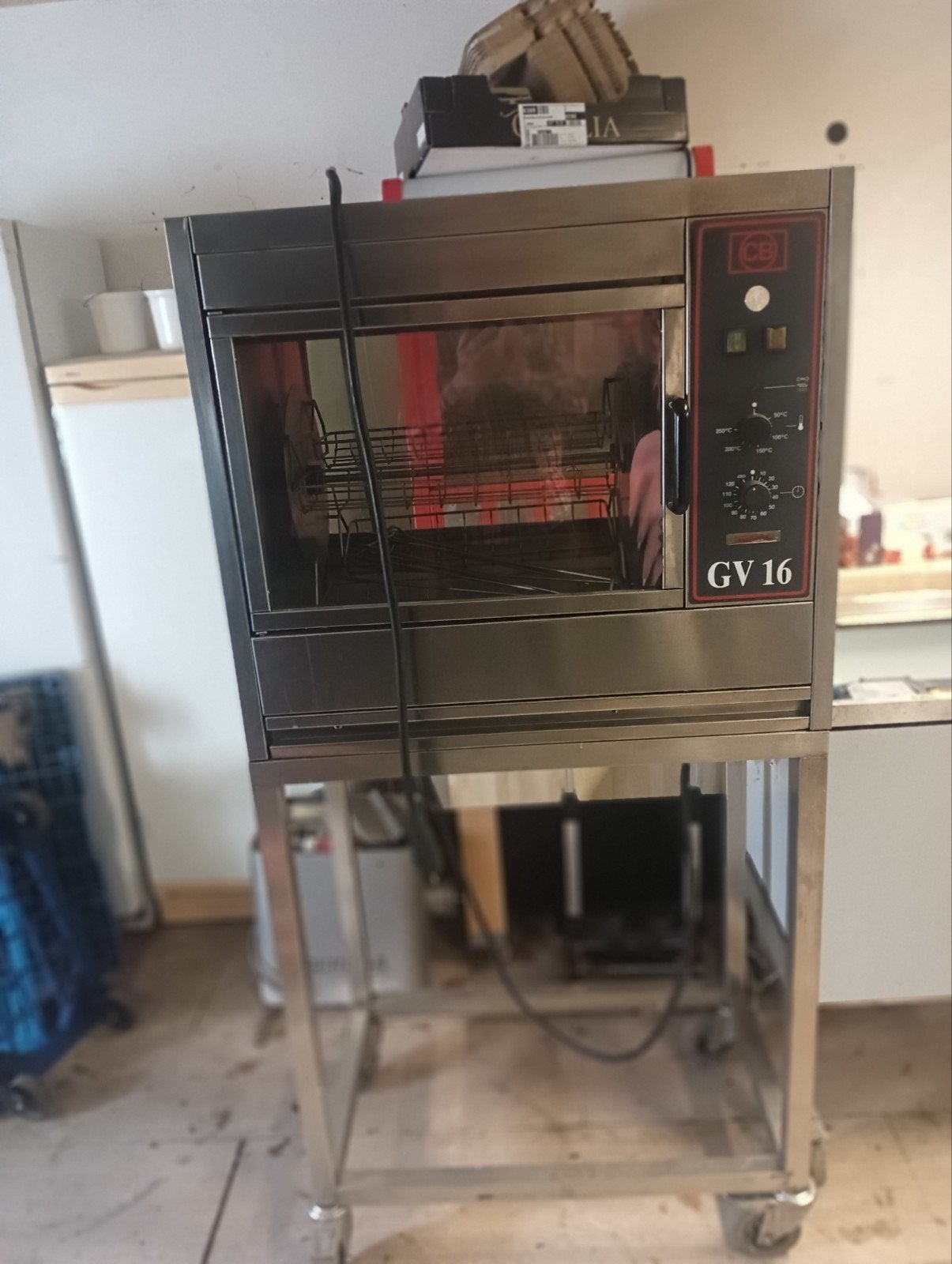 Kippengrill,kippenspit,compleet,220v,koopje,999ex, Zakelijke goederen, Horeca | Keukenapparatuur, Ophalen of Verzenden