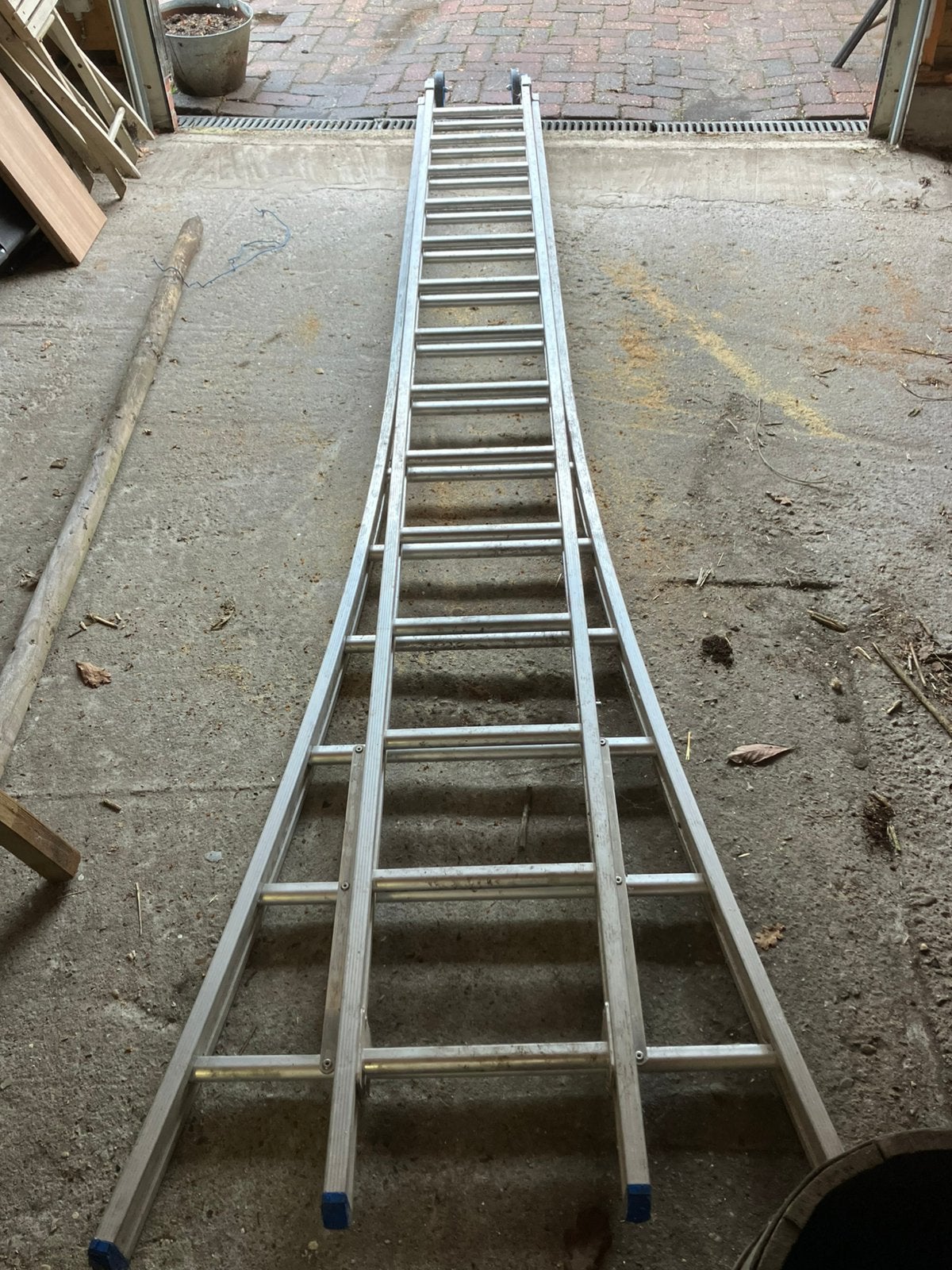 Aluminium uitschuifbare ladder, Ophalen, 4 meter of meer